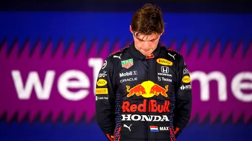 Max Verstappen, cum n-a mai fost văzut în Formula 1! Ce a făcut când Lewis Hamilton a deschis șampania pe podium | VIDEO