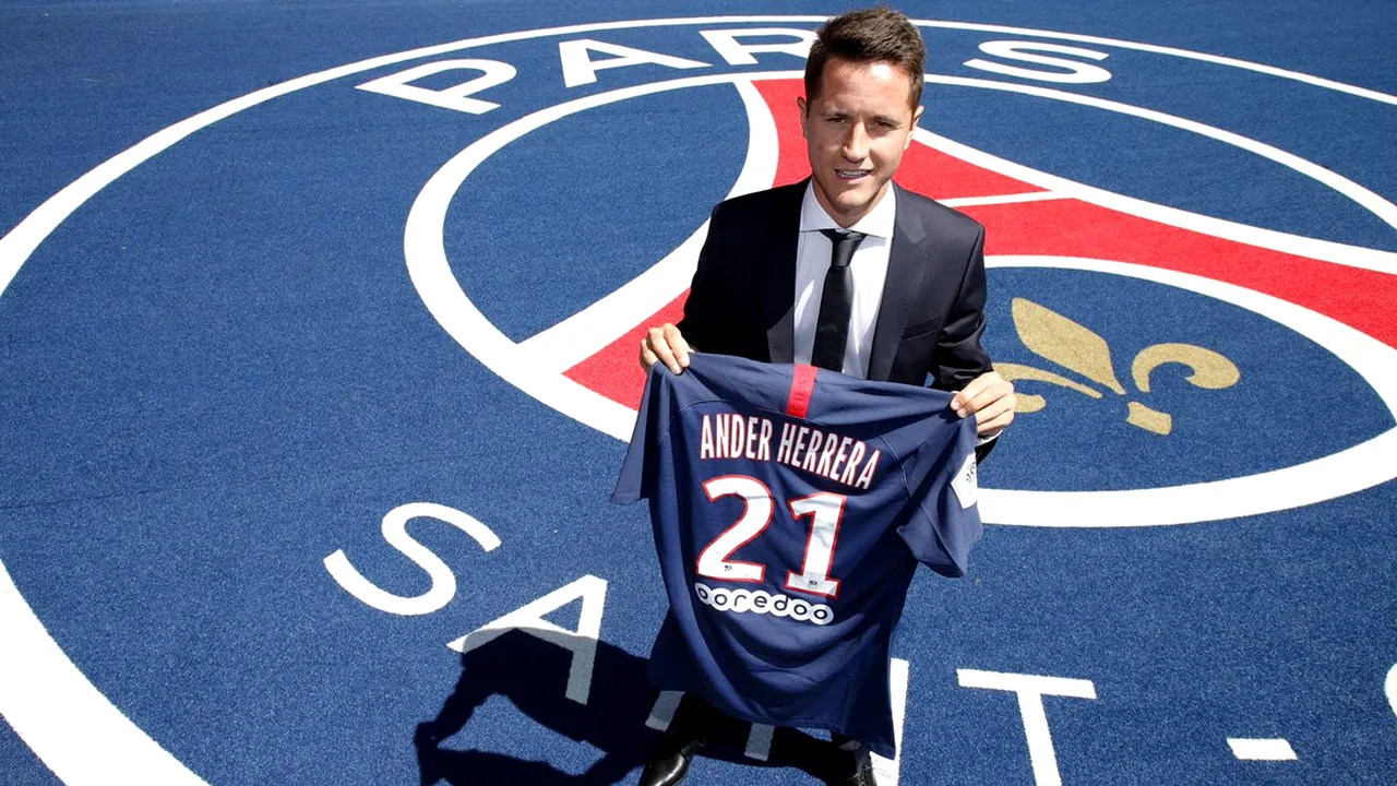 OFICIAL | Ander Herrera a lăsat-o pe Manchester United pentru PSG: 