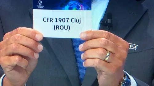CFR Cluj o va întâlni pe FK Borac Banja Luka în primul tur preliminar Champions League