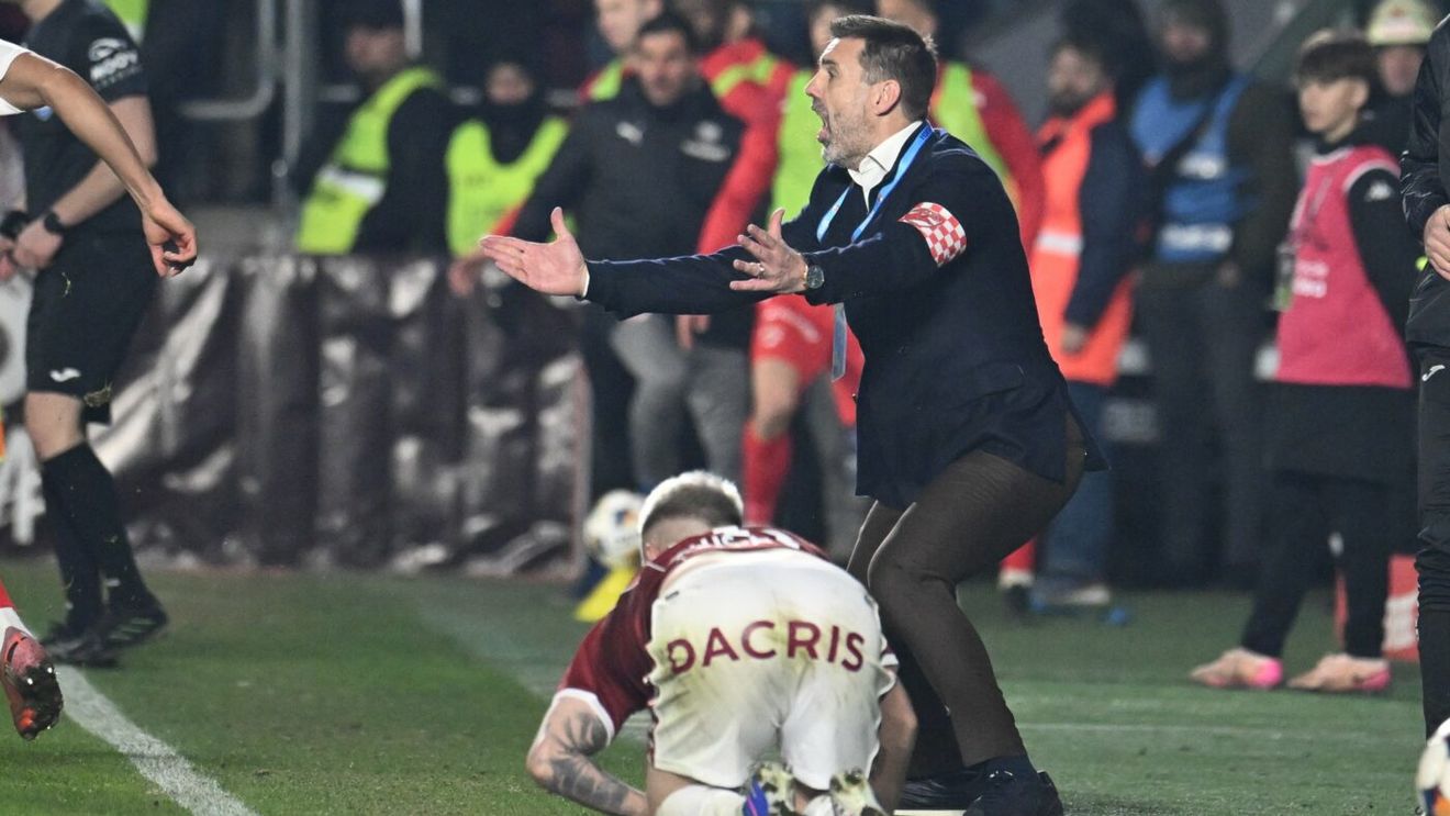Nemaivăzut! Zeljko Kopic a răbufnit și a sărit la gâtul lui Istvan Kovacs după Rapid - Dinamo: „E lipsă de respect! Nu pot să înțeleg decizia lui”