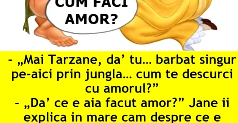 Bancul zilei: Tarzan și amorul