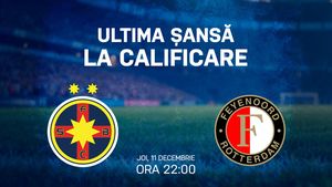 ADVERTORIAL. FCSB - Feyenoord, meciul care poate relansa lupta la calificarea în primăvara europeană a campioanei României