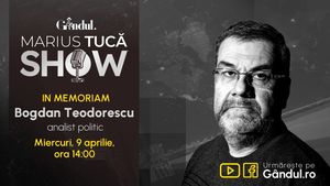 Gândul și Marius Tucă Show prezintă In Memoriam Bogdan Teodorescu - miercuri, 9 aprilie, de la ora 14.00