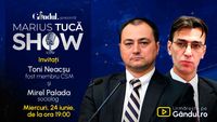 Marius Tucă Show începe miercuri, 24 iunie, de la ora 19.00, live pe Gândul. Invitați: Toni Neacșu și Mirel Palada