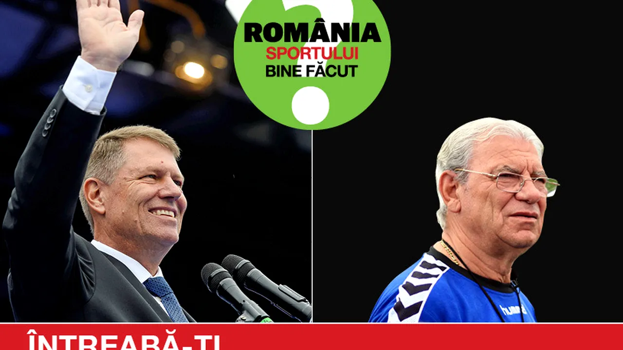 Vom avea România sportului bine făcut? Campionii își întreabă președintele. Emeric Ienei și motivația perfectă pentru ca sportul să urce pe lista priorităților: 