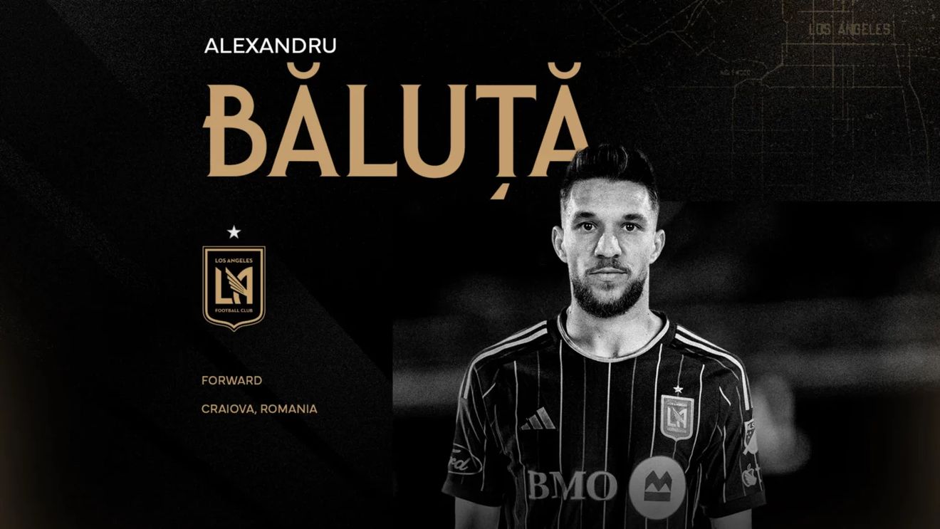 E oficial! Alex Băluță a semnat cu LA FC după ce Gigi Becali l-a dat afară de la FCSB