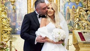 Bogdan Vasiliu s-a căsătorit religios cu aleasa inimii sale, Alina Petre! Ce superstiție a respectat președintele CS Rapid la nuntă: „Am făcut acest legământ pentru noi”