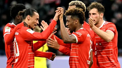 Bayern a făcut spectacol cu Borussia Dortmund în Der Klassiker: victorie categorică la debutul lui Thomas Tuchel pe banca „bavarezilor”! Campioana din <i class='ep-highlight'>Bundesliga</i> revine pe primul loc