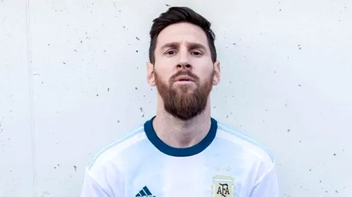 Lionel Messi a prezentat noul tricou de joc al Argentinei. FOTO | Cum vor fi îmbrăcate „Pumele” la Copa America 2019