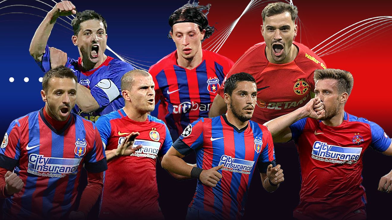 Votează cei mai buni mijlocași roș-albaștri! Cine va fi cu rol defensiv și cine va ajuta atacul? Tu faci echipa FCSB all-time și decizi pentru istorie, după 22 de ani cu Gigi Becali!