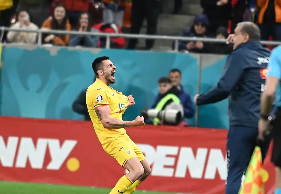 Andrei Burca, langa Ronaldo, Saka si Kovacic, in echipa ideala din runda secunda a premilinariilor Euro 2024! Ce calificativ a primit fundasul nationalei Romaniei