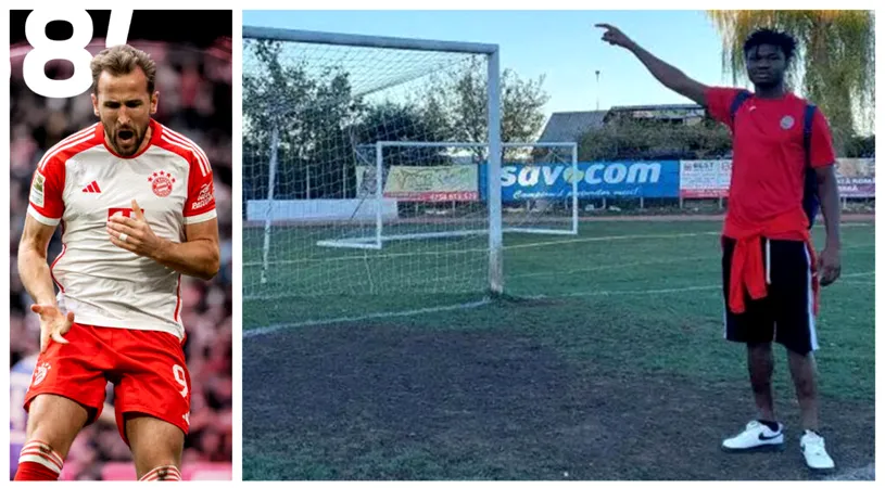 VIDEO | Harry Kane l-a copiat pe Asibey de la Fălticeni! Ghanezul Șomuzului a reușit un gol fabulos în meciul cu FC Bacău, iar englezul l-a urmat la aproape două ore distanță, la Munchen