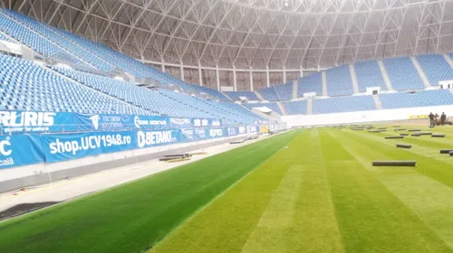 Gazonul stadionului din Bănie se va înlocui din nou, la toamnă. Cauza este extrasportivă: „Craiova se transformă în cea mai mare Diskoteka în aer liber”