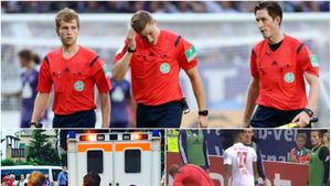 VIDEO | "Bricheta" a lovit și în Germania. Meciul dintre Osnabruck și Leipzig, oprit, după ce arbitrul a fost lovit în cap. Ce s-a decis