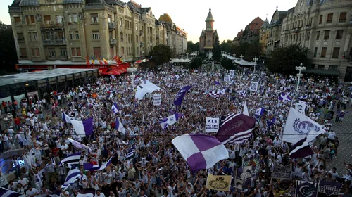 Fanii Timișoarei susțin că nu au fost implicați în manifestația din Piața Operei