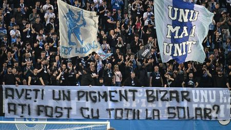 Galeria Universităţii Craiova se disculpă după mesajele rasiste de la derby-ul cu Rapid: „Banale ironii între rivali. Fac parte din folclorul ultras”