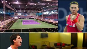 Halep, Begu, Niculescu și Dulgheru sunt așteptate la Galați. Arena de tenis ce va găzdui întâlnirea dintre România și Spania e gata pentru evenimentul sportiv al anului | GALERIE FOTO
