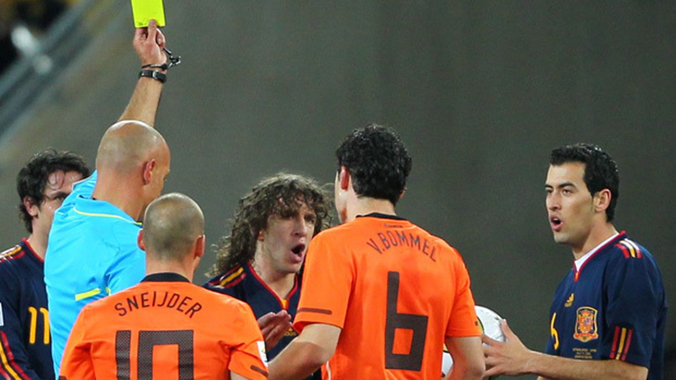 Olanda - Spania, finala CM cu cele mai multe cartonașe galbene: 14!