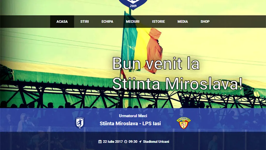 OFICIAL | Știința Miroslava va juca în Copou primele meciuri din Liga 2.** Când speră să revină pe propriul stadion