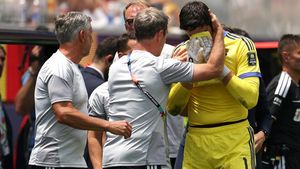 În lacrimi! Thibaut Courtois s-a accidentat și a început să plângă pentru că a fost schimbat în minutul 71 al meciului Spania - Belgia