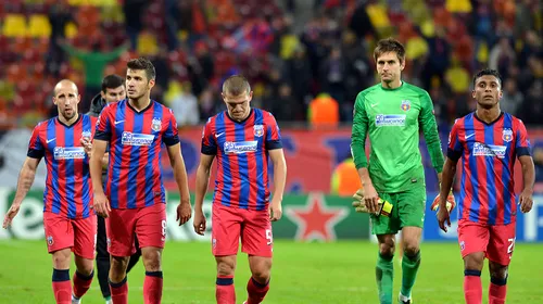 Bilanț dezastruos pentru Steaua în Ligă: a câștigat doar 10,5% din meciurile din grupe, în istorie! CFR a făcut jumătate doar anul trecut