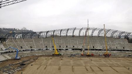 Șantierul "Cluj Arena" poluează orașul!** FOTO Se lucrează la drenajul terenului