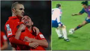 "Ronaldinho de România". FOTO | Gavrilă a reușit driblingul campionatului: cum i-a ruinat seara lui Vătăjelu, fundaș de națională