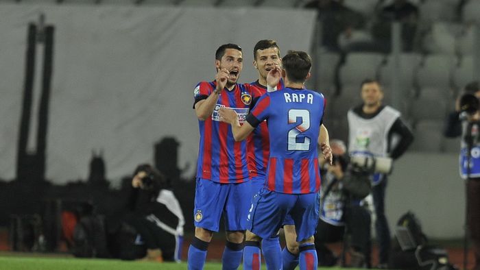 StanTWO și Prepeliță readuc Steaua pe primul loc. Echipa lui Gâlcă s-a impus cu 3-0 contra lui "U" Cluj. ASA rămâne la un punct de lider
