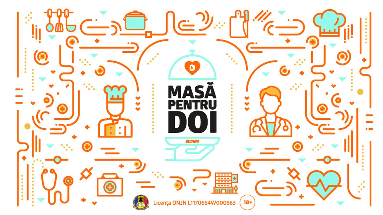 BETANO sprijină cadrele medicale din linia întâi și industria HoReCa din România, prin proiectul „Masă pentru Doi”