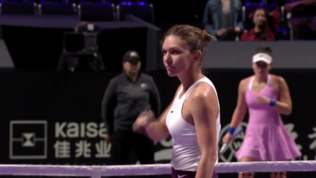 Ce urmează pentru Simona Halep la Turneul Campioanelor 2019 după victoria cu Bianca Andreescu. Clasamentul grupei, viitoarea adversară și ora meciului