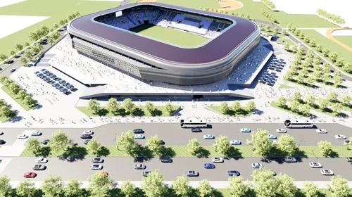 Stadion de 70.000.000 de euro pentru o echipă care poate retrograda direct din Superliga în acest sezon! Proiectul SF al noii arene e spectaculos, iar licitația începe!