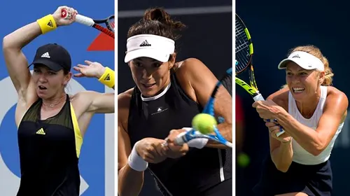 Turneul de la Miami, decapitat. Muguruza are aceeași soartă ca Simona Halep și Caroline Wozniacki: ratează o șansă importantă de a schimba ordinea în clasamentul WTA. Reveniri fantastice pentru trei sportive puse pe ‘lista moartă’