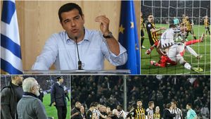 Premierul Greciei vrea să suspende campionatul! PAOK a câștigat meciul cu AEK cu 1-0! Arbitrul a validat la vestiare golul lui Varela și a menționat că "AEK nu a mai ieșit să joace". Oaspeții acuză "teroarea"