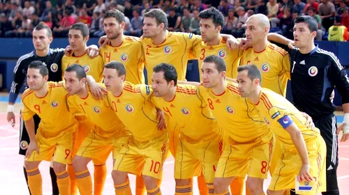Naționala de futsal a României începe joi pregătirile pentru EURO 2014