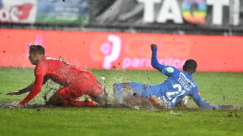 David Miculescu, ca la război! Cum a fost surprins atacantul lui FCSB după ce a fost faultat în careu: fotbaliștii arată ca pe front! | FOTO
