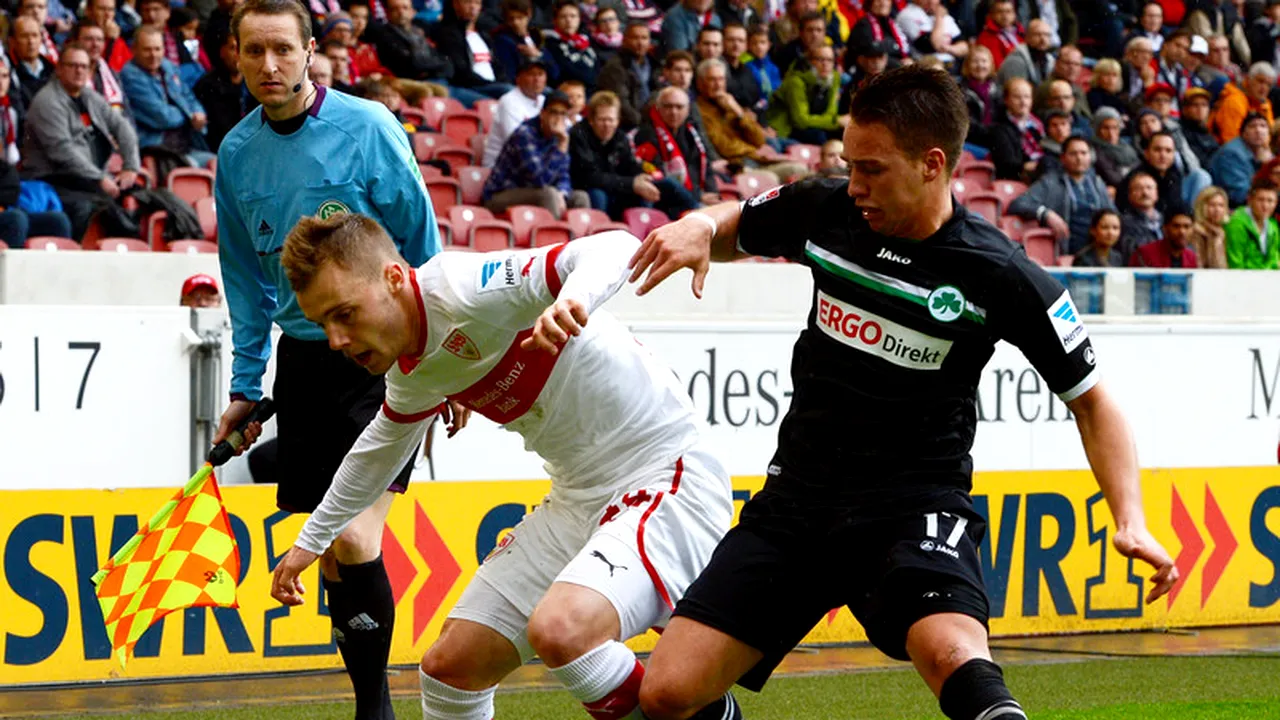 Gol și assist pentru Maxim. Românul ajunge la cota 5 în topul golgheterilor. Stuttgart - Braunschweig 2-2