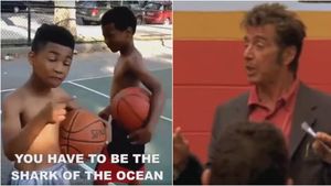 Din "clasa" Al Pacino în Any Given Sunday :) VIDEO | "Ești RECHINUL din Ocean sau PEȘTELE din Ocean?" Puștiul care poate motiva echipe de profesioniști