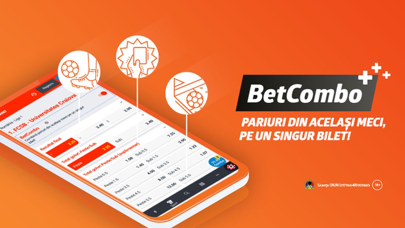 (P) NOU pe Betano: BetCombo. Combină pariuri din aceași meci pe un singur bilet!
