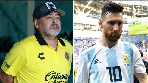 Maradona, atac fără precedent asupra lui Messi: „Nu poți să faci un lider dintr-unul care se duce de 20 de ori la baie înaintea unui meci”
