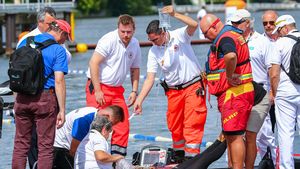 La un pas de dramă! Nathalia Charlos s-a sufocat în proba de 10 kilometri, în prima zi a Campionatului European de natație. Sportiva a fost salvată în ultima clipă