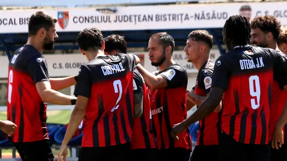 CS Gloria Bistrița și AFC ASA Târgu Mureș, față în față în ultimul lor amical din această vară. Gazdele, primă repriză perfectă și victorie