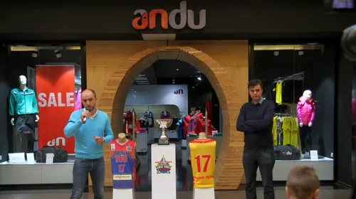 Trofeul Cupei României, expus la ANDU înainte de  All Star Game-ul masculin