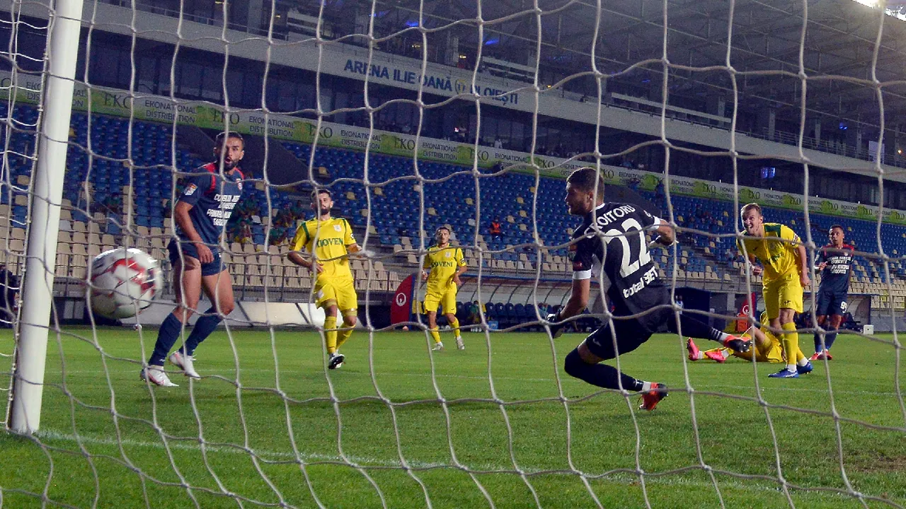 Chindia Târgoviște - CS Mioveni 2-0! Video Online din turul „barajului” pentru Liga 1. Emil Săndoi, prima șansă înaintea returului! VIDEO&FOTO