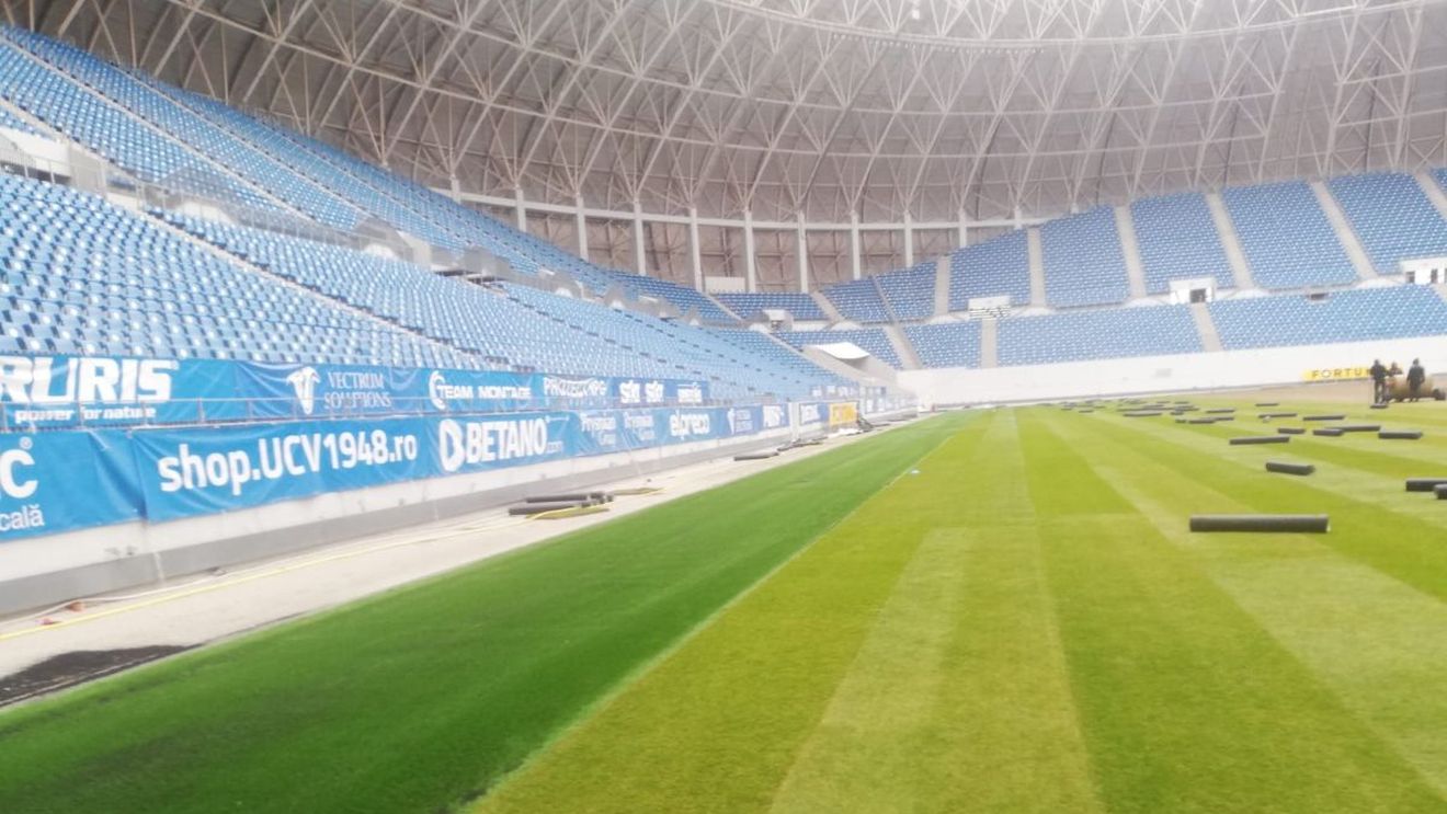 Gazonul stadionului din Bănie se va înlocui din nou, la toamnă. Cauza este extrasportivă: „Craiova se transformă în cea mai mare Diskoteka în aer liber"