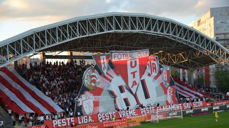 Coregrafie spectaculoasă a suporterilor celor de la UTA în ziua în care clubul împlinește 80 de ani!