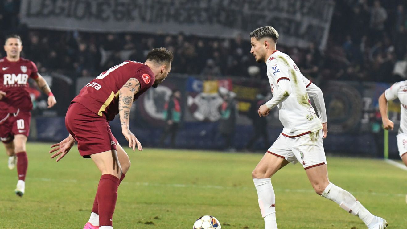 CFR Cluj - Rapid 0-1, în etapa 25 din Superliga. Adi Mutu pierde primul meci la gruparea clujeană chiar contra fostei sale echipe