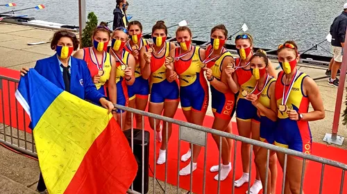 Juniorii români de la canotaj aduc acasă 7 medalii după Europenele de la Belgrad! România, locul 1 în clasamentul pe națiuni! FOTO