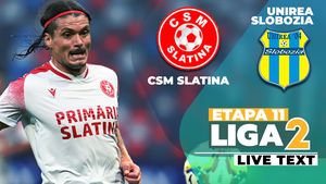 CSM Slatina dă lovitura la ultima fază și învinge liderul. Unirea Slobozia pierde primul meci în acest sezon, însă nu și poziția din fruntea Ligii 2