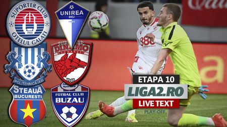 Final de play-off în Ligii 2 | SC Oțelul Galați promovează în SuperLigă. Dinamo și Gloria Buzău au fost umilite de Poli Iași și Steaua, dar merg în barajele de promovare