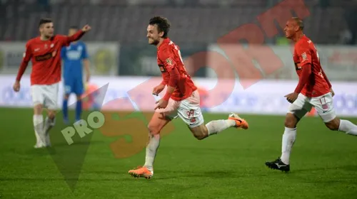 Bilinski, după „dubla” din Dinamo – Pandurii 2-3: „Nu pot fi fericit. Trebuie să învingem Steaua”